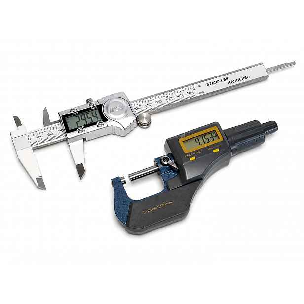 Elektronické posuvné měřítko 0-150 mm mikrometr 0-25 mm Přesnost 0,001 mm Pouzdro