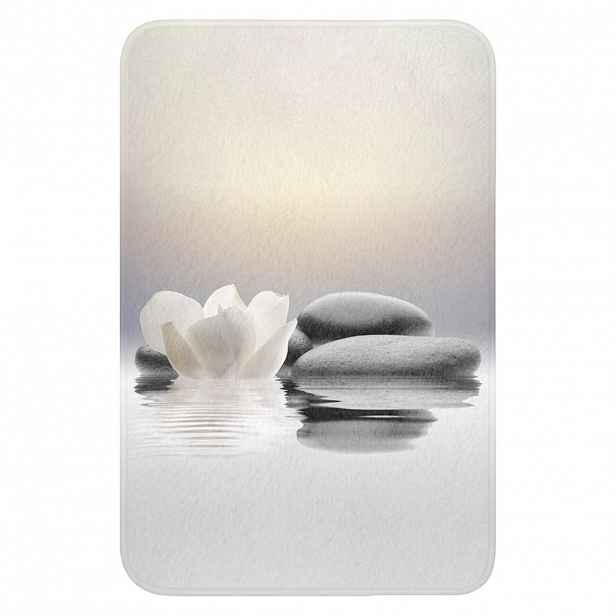 OnlyWow WC PŘEDLOŽKA Kameny - Lotos - Bílý - Voda - Zen 40x60 cm