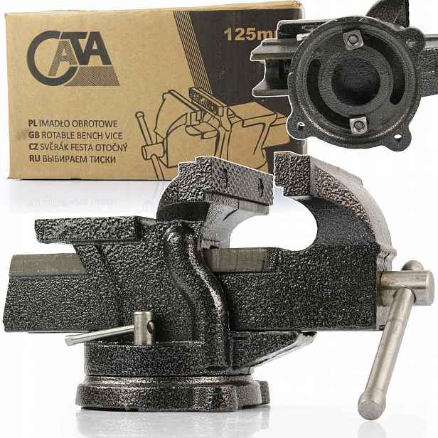 Otočné Zámečnické Svěráky 125MM Silné S Nákovem