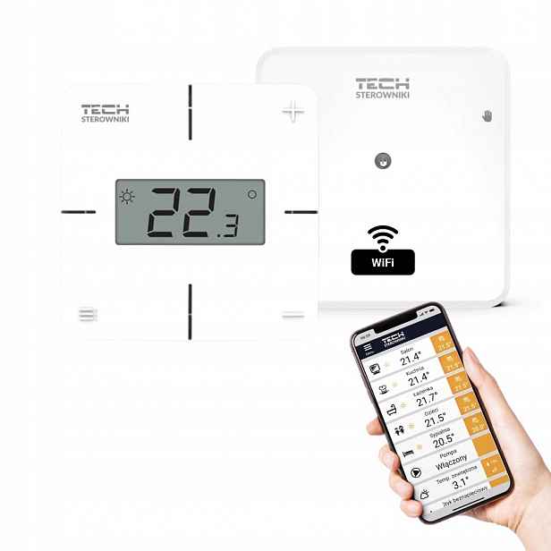 Regulátor Teploty Bezdrátový Pokojový Tech T-2x Wi-Fi Wifi