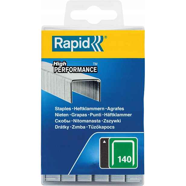 Sponky typ 140 12 mm z plochého drátu, pozinkované, 5000 ks Rapid