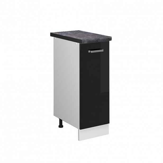 Vicco LÉKÁRNIČKOVÁ SKŘÍŇKA R-Line Černý vysoký lesk 30 cm , PD Antracit