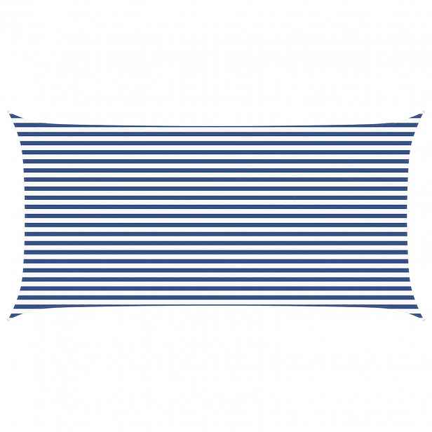 vidaXL Sluneční plachta Modrá a bílá 6 x 3 m 100% polyester Oxford