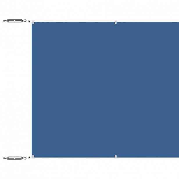 vidaXL Vertikální markýza modrá 60 x 800 cm oxfordská látka