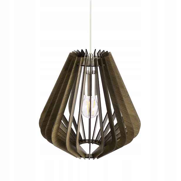 Závěsná Lampa Dřevěná Led E27 žárovka součástí balení Obývací Pokoj Kuchyň