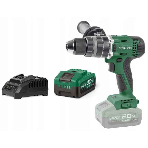 Aku Vrtačka s příklepem IDS20-75 Set Akumulátor 4AH 20V Stalco S-97316
