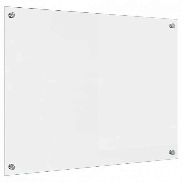 vidaXL Kuchyňský obklad Transparentní 80 x 60 cm tvrzené sklo