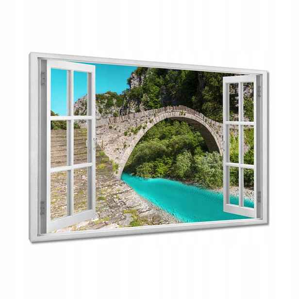 Obrazy 90x60 Tyrkysová říčka Most
