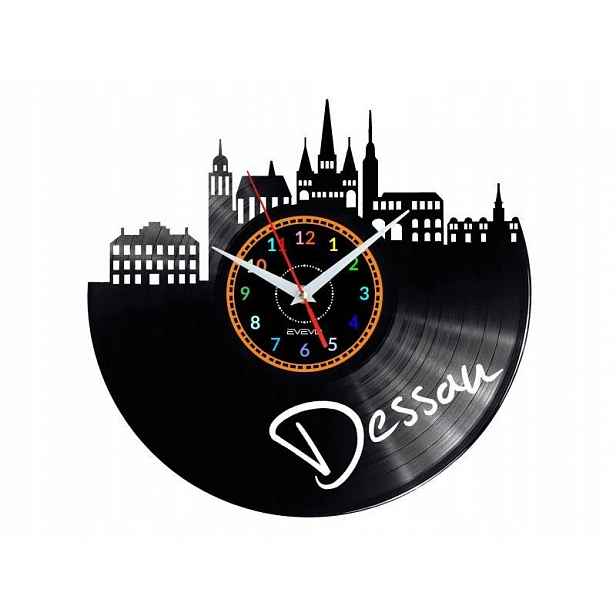 Dessau Dárek Originální dekorace do domu Hodiny z vinylové desky