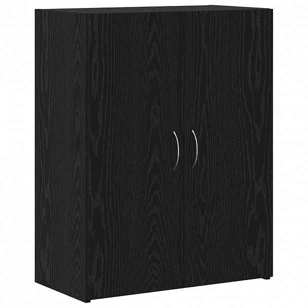 vidaXL Kancelářská skříň Černý dub 70 x 32 x 77.5 cm Kompozitní dřevo