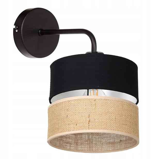 Boho Nástěnná Lampa Juta Scandi Jutová