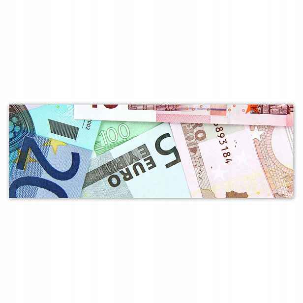 Plakáty 200x66 Bankovky Euro Peníze Pokladna