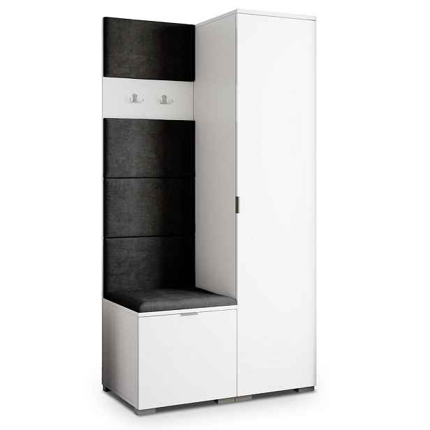 MASSENO MODERNÍ PŘEDSÍŇOVÁ SKŘÍŇ LORI, 95/181/51 cm, bílá