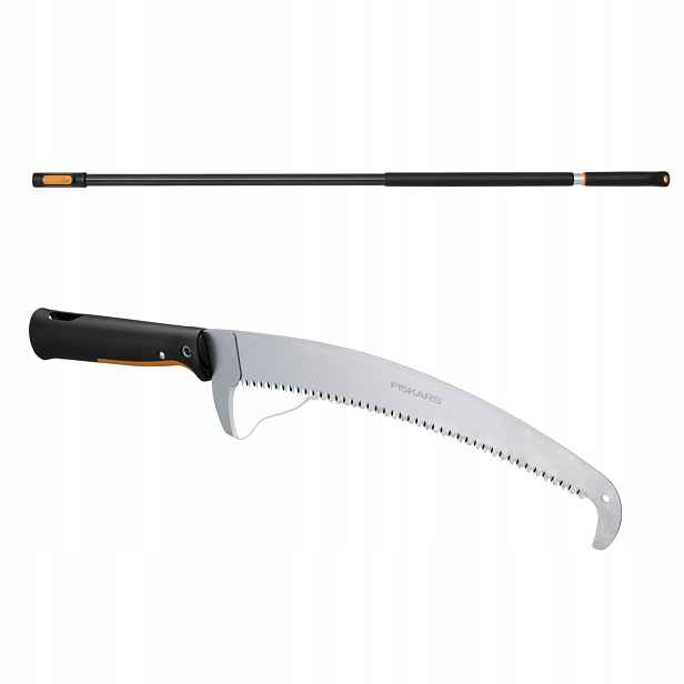 Fiskars Oneclick hlava Ostrá pila s hákem na větve násada 119-174 cm