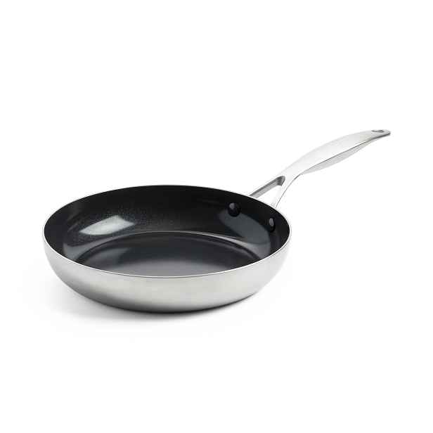 GreenPan Nerezová pánev s keramickým nepřilnavým povrchem, Geneva, Ø 20 cm CC004778-001