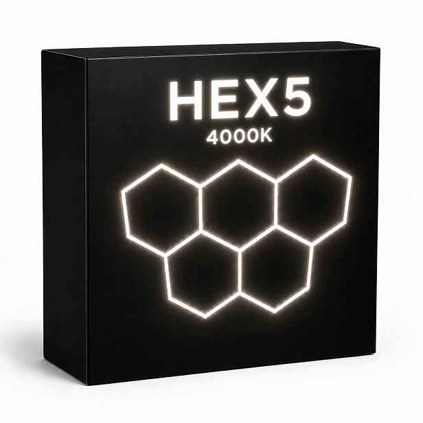 Heksagon Led bílý 4000K 168W stropní svítidlo do barberského studia a obývacího pokoje