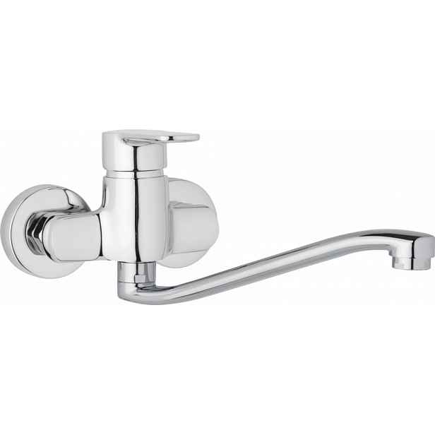 JB Sanitary Nástěnná dřezová a umyvadlová baterie MIRAM, rozteč 100 mm, S ramínko 300 mm M10 30 40
