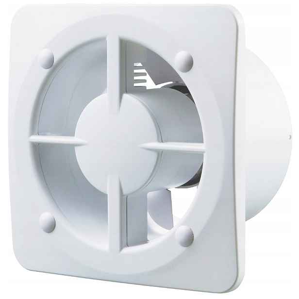 KLIQ100BASEH Tichý ventilátor 100 Kliq Base bílý Timer Higrostat Vents