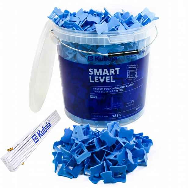 Kubala Smart Level Klipy Pro Vyrovnávání Dlaždic 2MM Kbelík 800 Kusů 2mm