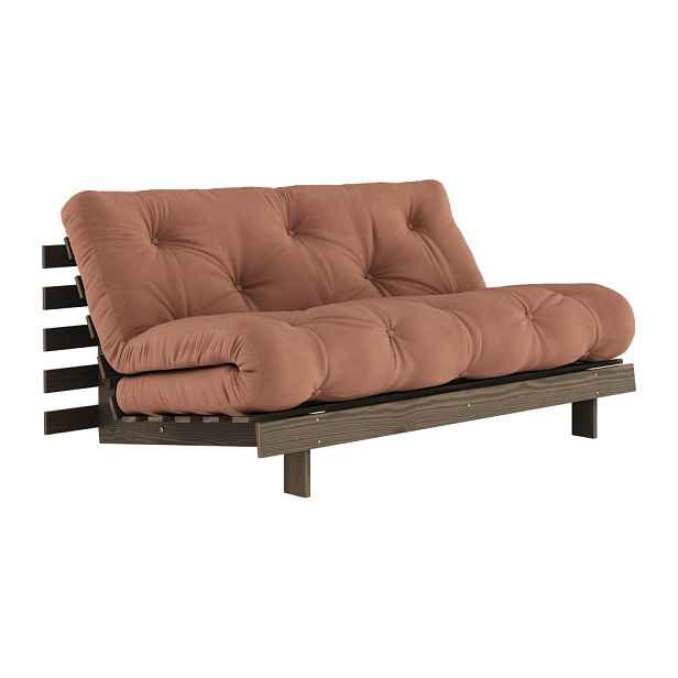 Rozkládací pohovka v oranžovoměděné barvě 160 cm Roots – Karup Design