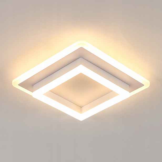 Stropní svítidlo Led bílé čtvercové moderní do obývacího pokoje 3000K 30W 30cm