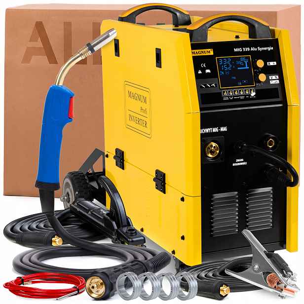 Svářečka Magnum Mig 339 Alu Synergie 400V 315A Tig Lift Mma Flux 2T/4T 4X4