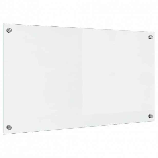 vidaXL Kuchyňský obklad Transparentní 90 x 50 cm tvrzené sklo