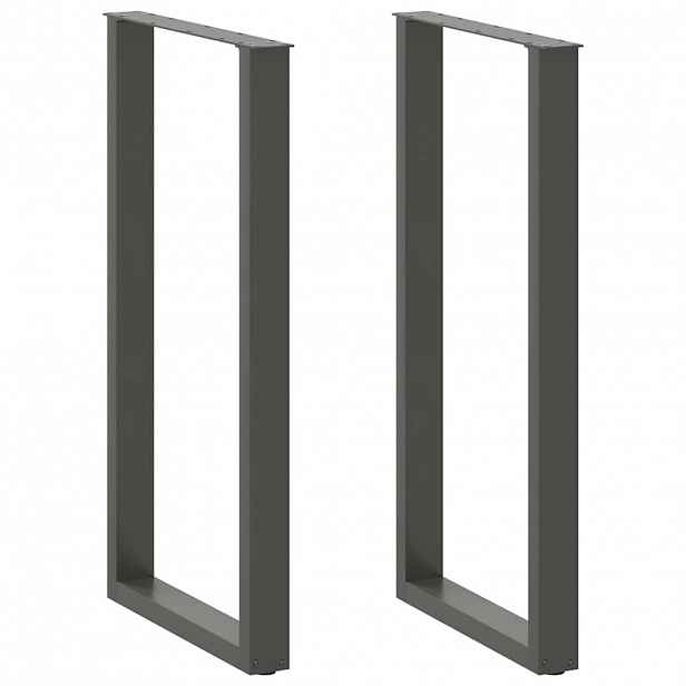 vidaXL Nohy barového stolu ve tvaru U 2 ks antracitové 60 x (110-111) cm ocelové