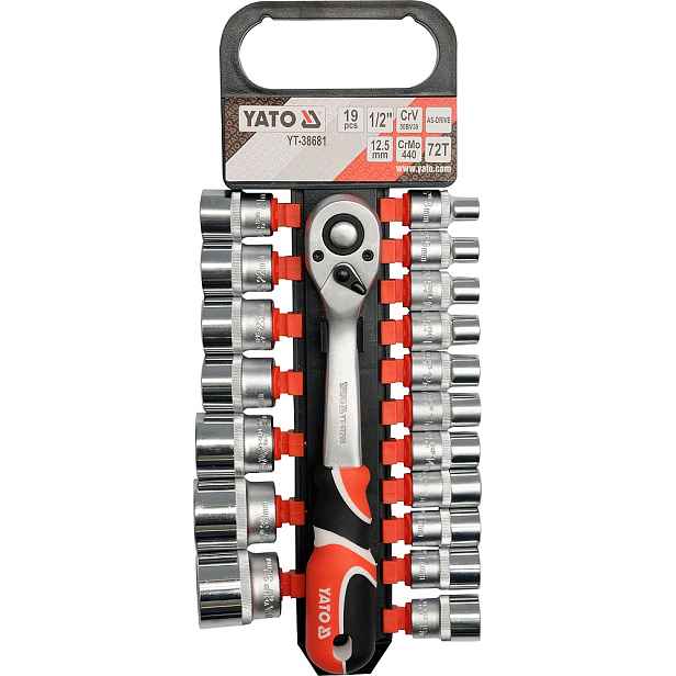 YATO Gola sada 1/2" 19 ks
