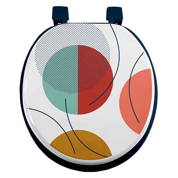 Záchodové prkénko 37 x 47 Color pop – douceur d'intérieur
