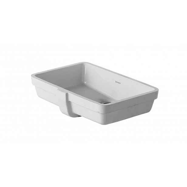 Duravit Vero - Umyvadlo zápustné 49x32 cm, s přepadem, WonderGliss, bílá 03304800001