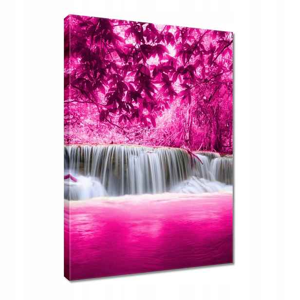 Obraz 60x90 Růžový vodopád