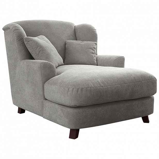 Sit & More XXL KŘESLO, textil, kompozitní dřevo, barvy stříbra