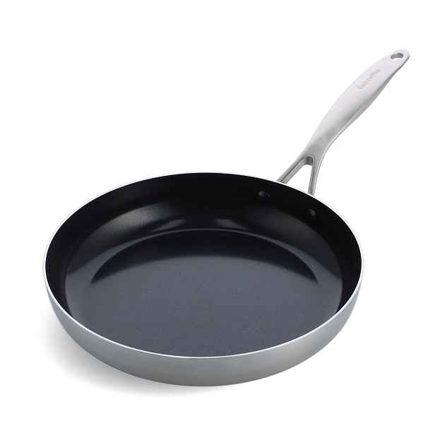 GreenPan Nerezová pánev s keramickým nepřilnavým povrchem, Geneva, Ø 28 cm CC004780-001