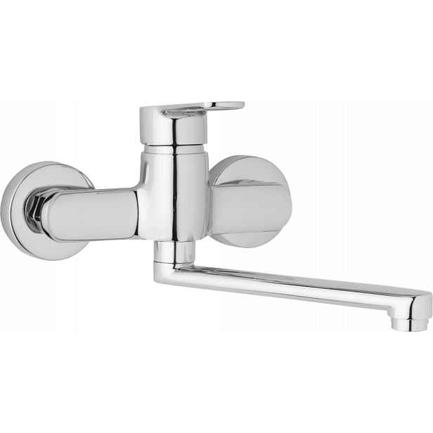 JB Sanitary Nástěnná dřezová a umyvadlová baterie MIRAM, rozteč 150 mm, ramínko 300 mm M10 35 10
