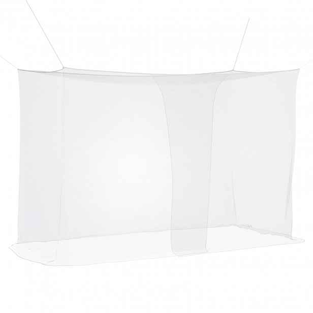 vidaXL Moskytiéra na postel 3 ks 156 mesh Bílá 220 x 120 x 150 cm