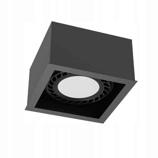 Lampa zapuštěné bodové svítidlo černá čtvercová spot pro GU10 Brosline