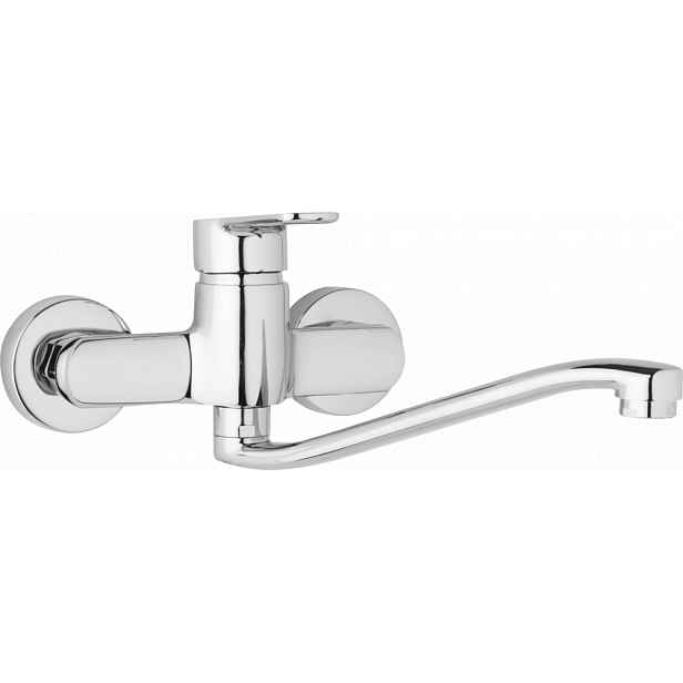 JB Sanitary Nástěnná dřezová a umyvadlová baterie MIRAM, rozteč 150 mm, S ramínko 250 mm M10 35 20