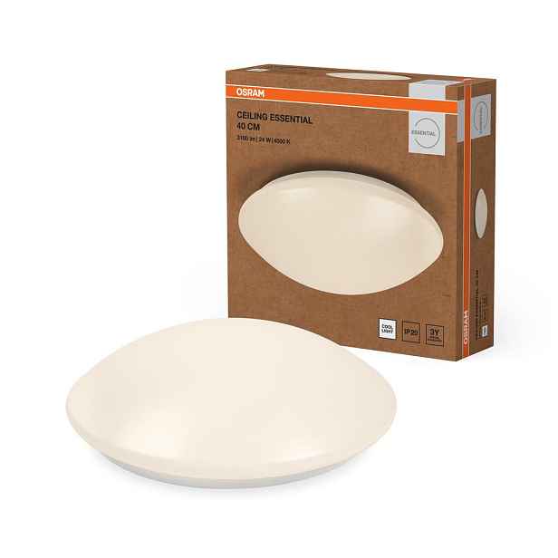 Stropní Svítidlo Stropní Svítidlo na omítku 24W 4000K 1920lm Bílý Essentials Osram