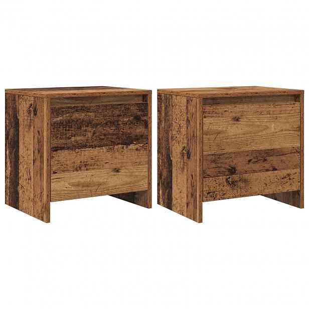 vidaXL Noční skříňka Staré dřevo 45 x 34 x 44,5 cm Kompozitní dřevo