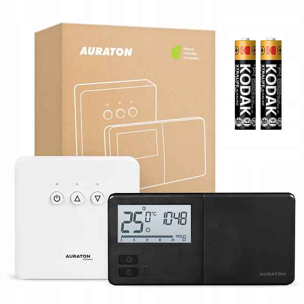 Bezdrátový Regulátor, Programovatelný Regulátor Kotlové Pece Auraton, Černý