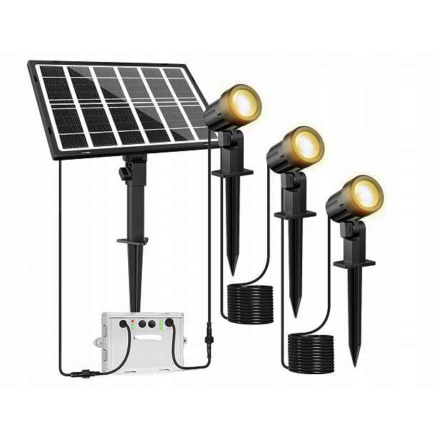 Eikee Solární zahradní lampa, sada 3 kusů