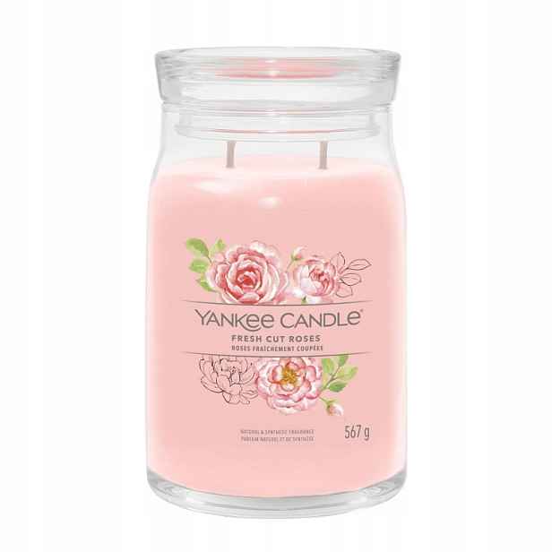 Fresh Cut Roses – Yankee Candle Signature – velká svíčka se dvěma knoty