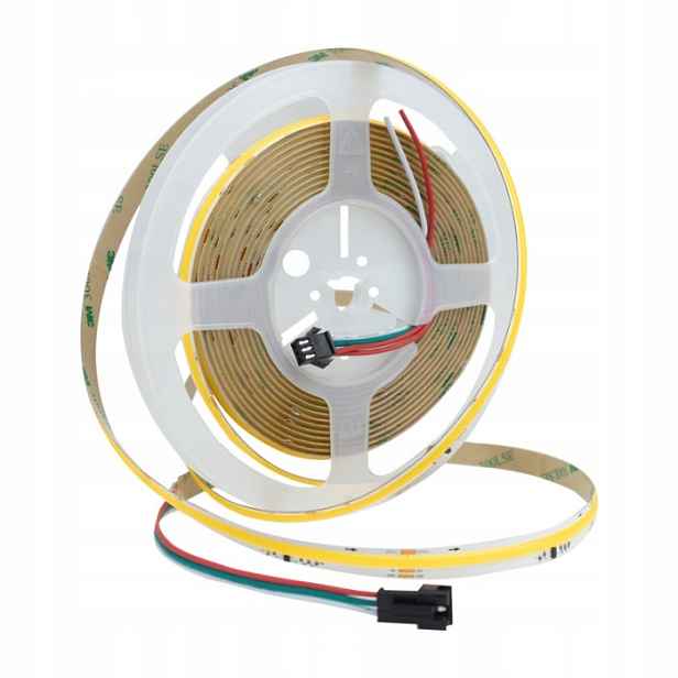 Led páska Jednotná Cob Digitální Tekoucí 24V 360/m 13W/m Studená 1170lm/m 5m