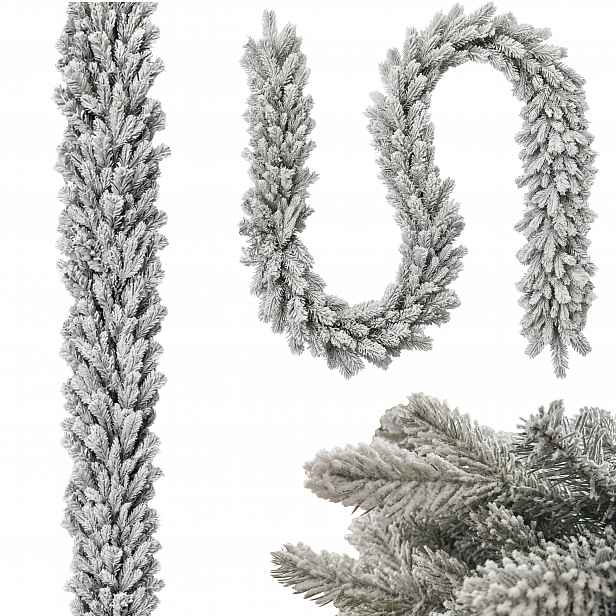 Vánoční girlanda zasněžená 200 cm sváteční dekorace 100% Pe+pvc