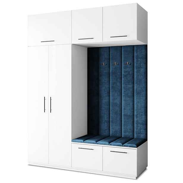 MASSENO MODERNÍ PŘEDSÍŇOVÁ SESTAVA REMA, 180/240/60 cm, bílá