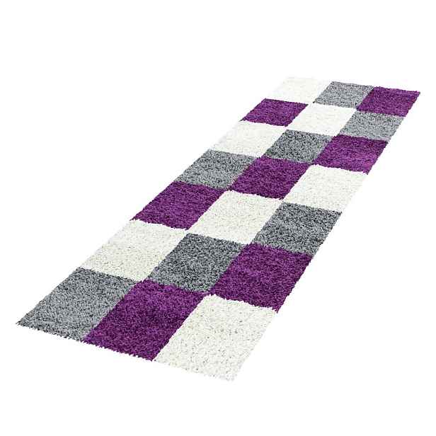 Fialovo-šedý běhoun 80x250 cm Life – Ayyildiz Carpets