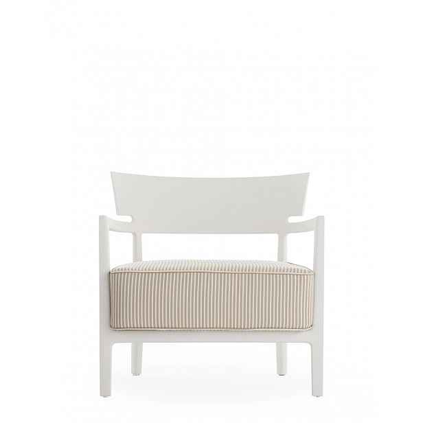Venkovní křeslo CARA MAT, více variant - Kartell Barva: Bílá/béžová