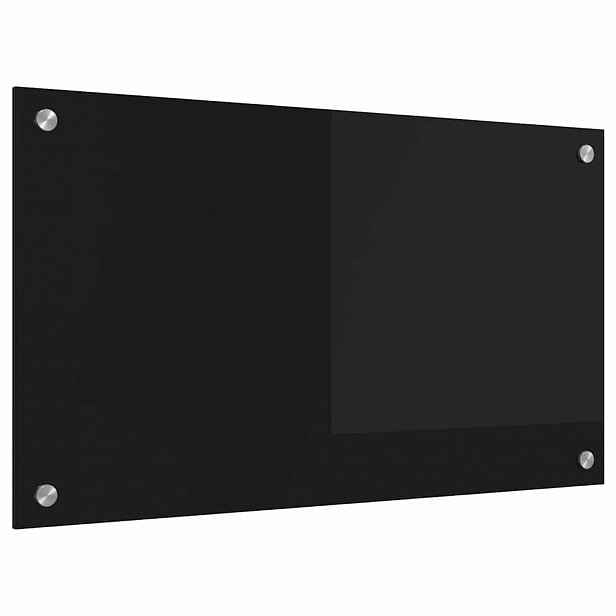 vidaXL Kuchyňský obklad Černá 70 x 40 cm tvrzené sklo