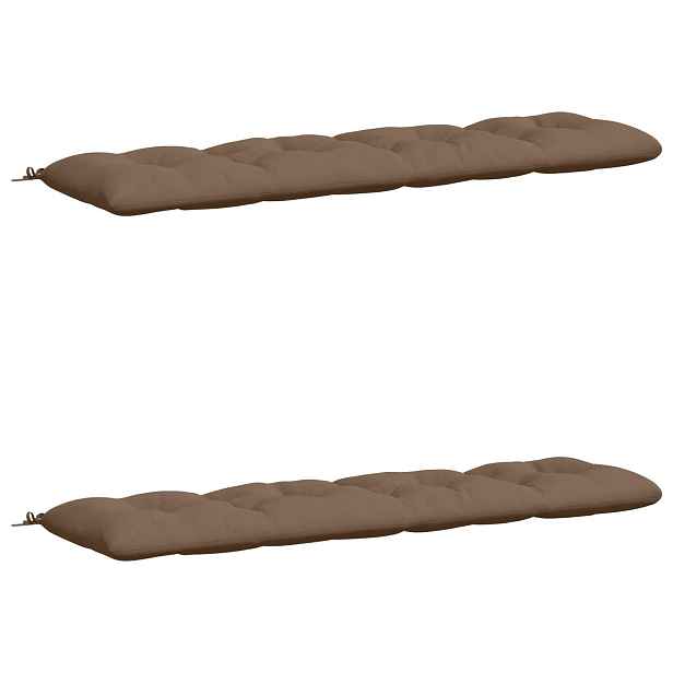 vidaXL Polstry na lavice VIANEN 2 ks 100% polyester Taupe